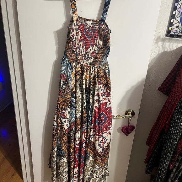 💝 Small Colorful Multi Patterned Maxi Dress - Picture 13 of 14